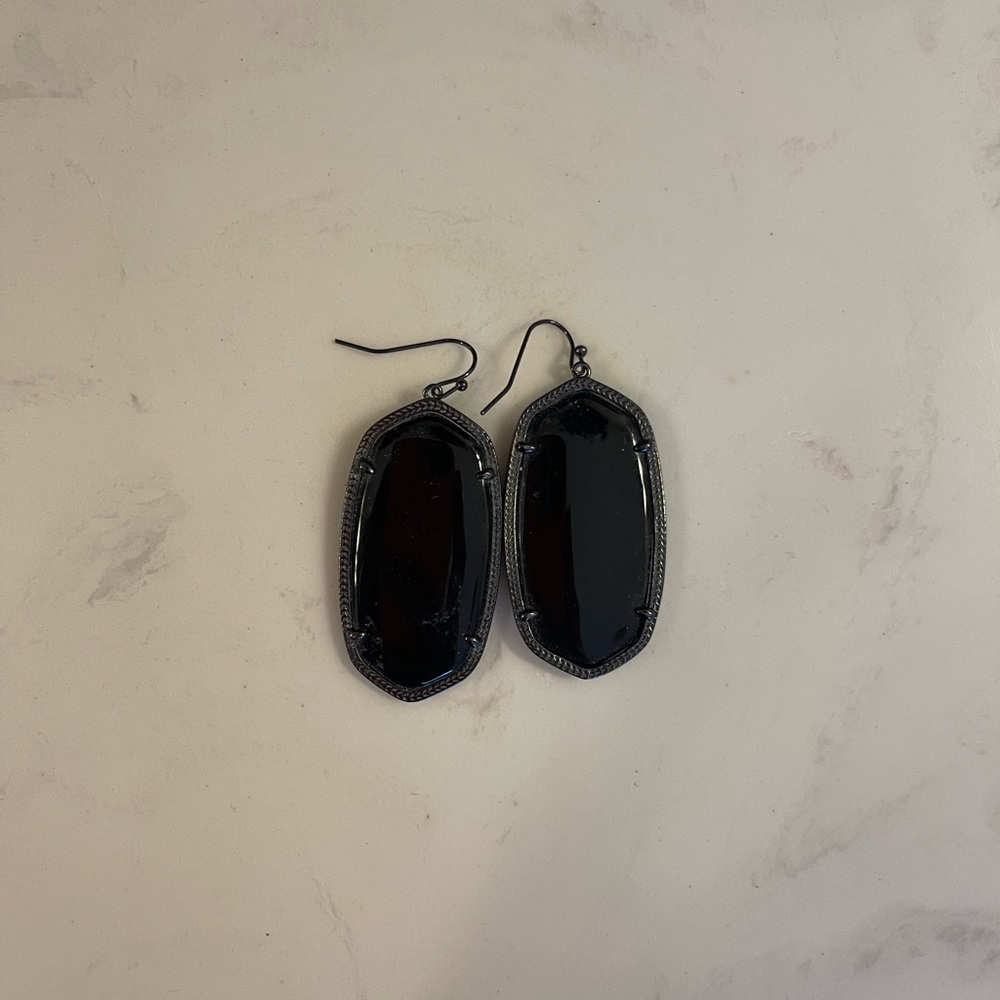 Kendra Scott Gunmetal Danielle Earrings